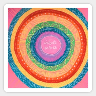 Inhale Exhale Mandala Sticker